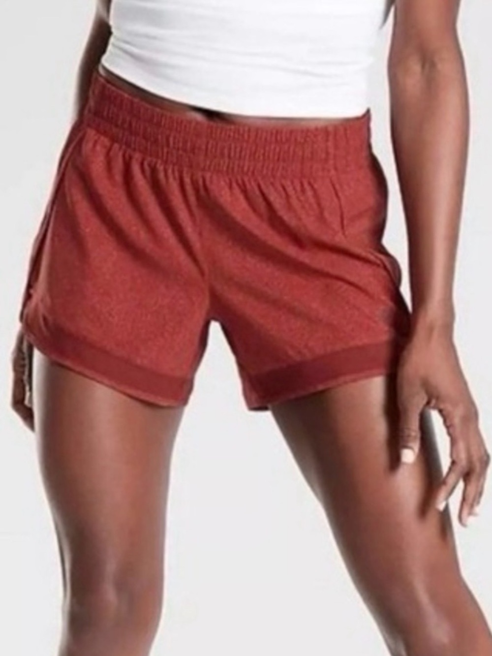 Women’s Athleta Printed Mesh Racer Run Shorts 4” (XS)
